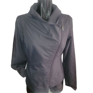Bench Women’s Asymmetrical Zip Light Jacket In A Charcoal Grey M